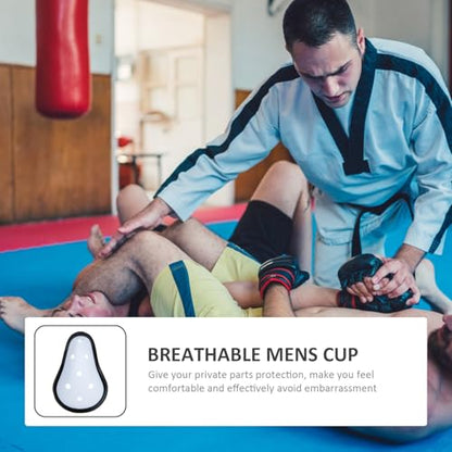 VANZACK 3pcs Breathable Mens Athletic Groin Cup Multi-Function Boxing Crotch Protector for Taekwondo Sparring and Combat Sports
