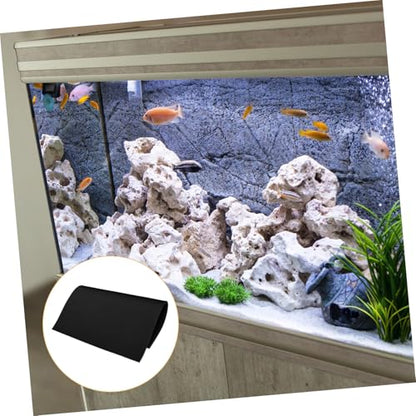 Toyvian Aquarium Bottom Pad Thickened Non-Slip Fish Tank Leveling Mat Shock-Absorbing Cushion Design for Stability and Protection Black