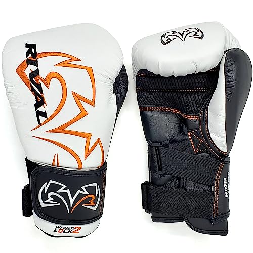 RIVAL Boxing RB11 Evolution Heavy Bag Gloves, with a High-Density, Power-Transmitting Foam and Microfiber Outer - color: White, size: X-Large