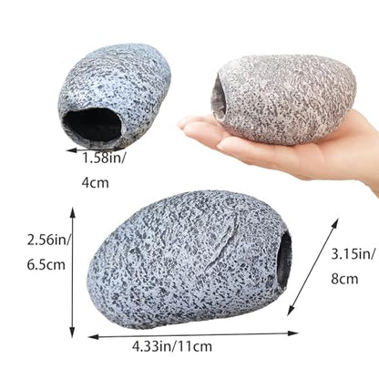 Aquarium Decorated Cave Simulation Rock Betta Fish Shelter Shrimp Fish Hide Breeding Stone House