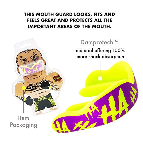 DAMAGE CONTROL High-Impact Sports Mouth Guard – HA HA HA 2.0 - color: Ha Ha Ha 2.0, size: Adult
