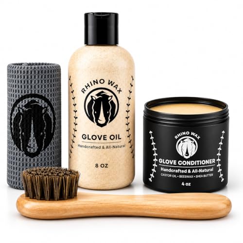 Baseball Glove Care & Maintenance Kit with Oil & Conditioner | Maintain baseball gloves with premium oil and conditioner that preserve glove quality, flexibility and extend glove life.