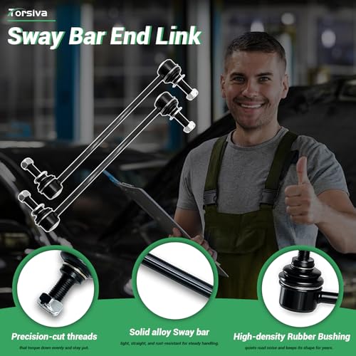 ‎‎2PCS Front Stabilizer Sway Bar End Links Fit for Compatible with Cadillac 2010 2011 2012 2013 2014 2015 2016 SRX K750414 - size: K750414-2PC