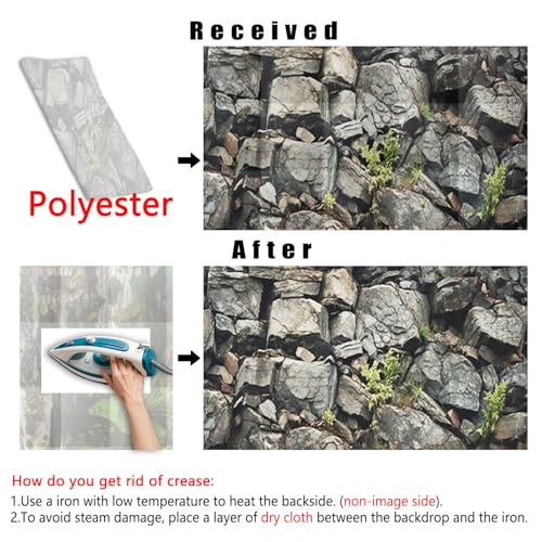 24X12IN Stone Aquarium Background, Rock Fish Tank Background, Natural Rocky Glass Terrarium Background with 8 EVA Double-Sided Tape - color: Stone, size: 24X12in/60X30cm