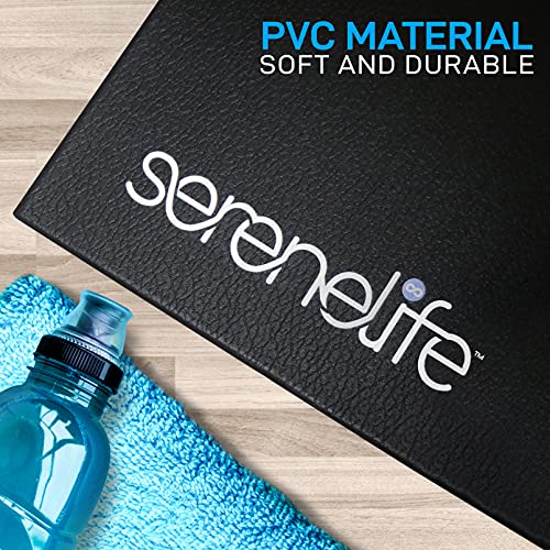 SereneLifeHome Premium Portable Fitness Exercise Mat - size: Medium