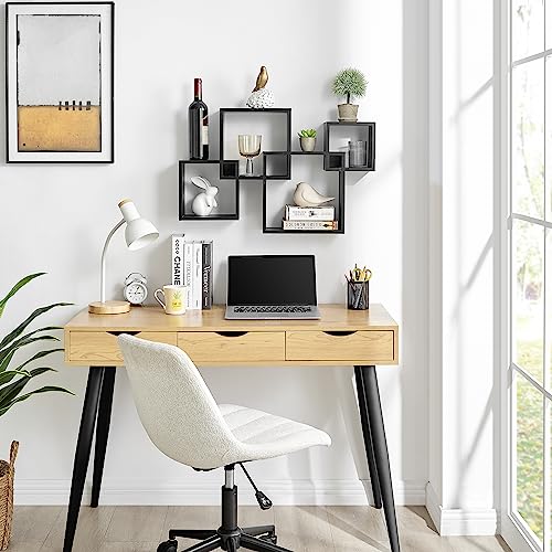 Danya B. Blocchetto Intersecting Cubes Wall Shelf Unit - Horizontal or Vertical - Black