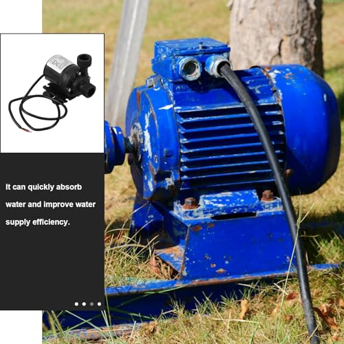 WOONEKY 12v Dc Submersible Water Booster Pump with Ceramic Shaft and Suction Cup, Micro Circulation Pump for Solar Panel, Aquarium, Rainwater Transfer, and Irrigation Applications