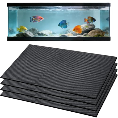 4 Pack Aquarium Leveling Mat Bulk, 47.2x19.6 Inch Fish Tank Pad with Non-Slip for Under Tank, 1/4 Inch Thick Waterproof Tank Base Cushion for Uneven Surfaces, Cut-to-Size Desktop Protector - color: 4 Pack(47.2x19.6 Inches)