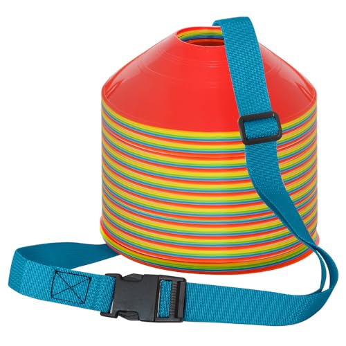 6.5 Feet Strap Cone Carrier,Sport Cone Carrying Strap for Soccer Training and Agility Practice - color: Blue