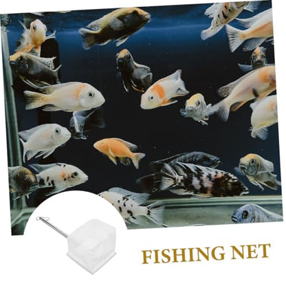 3pcs Stainless Steel Fishing Net Set with Telescopic Handle Fine and Coarse Mesh Fish Landing Nets for Kayak and Boat Portable Fish Tank Strainer