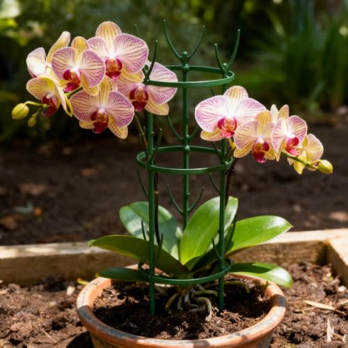 Stackable Monstera Plant Support, 2025 Upgraded Plant Support Stakes for Indoor Outdoor Plants, Climbing Plant Support Structures Plant Holder Stick Moss Pole for Tall Potted Plants (2sets)