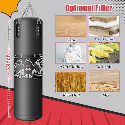 Punching Bag for Kids, 2.7FT Hanging Boxing Bag with Boxing Gloves | Kids Boxing Set Kickboxing Bag for Youth Boxing Karate Muay Thai Kick Taekwondo Training - style: Bats
