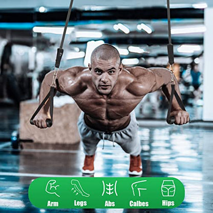 WIKDAY Resistance Bands with Handles for Exercise,beginners - color: 300LBS GRAY