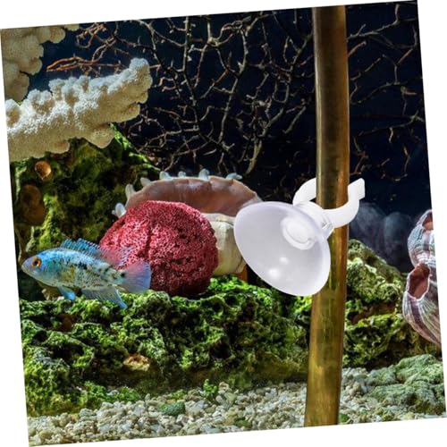 BESPORTBLE 20pcs Transparent Aquarium Cup Tubes Clips Fish Tank Holders Functional Water Tubing Clips for Visibility and Aesthetic Appeal