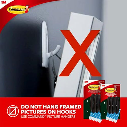 Command Outdoor Large Hooks, Bronze, Holds up to 5 lbs, 6-Hooks, 8-Strips, Damage Free Hanging Wall Hooks for Hanging Outdoor Wall Decor with Weather - style: 6 Hooks, 8 Strips