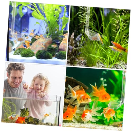 Toyvian Aquarium Fish Feeder Tube with Shrimp Feeding Dish, 28cm Feeder Pipe for Betta Fish and Aquarium Shrimp Feeding