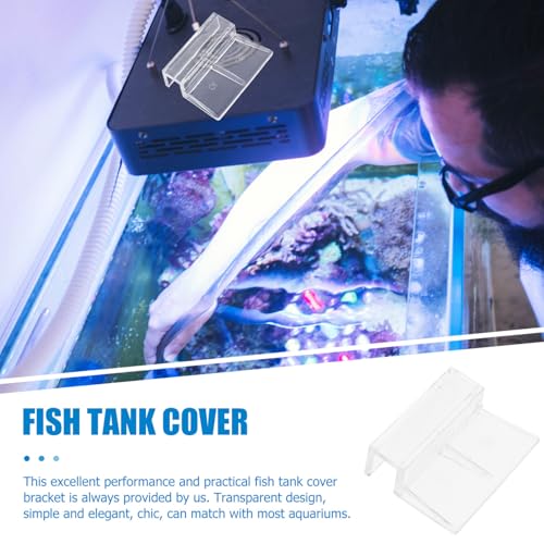 4pcs Sturdy Acrylic Fish Tank Lid Supports Aquarium Cover Racks for and Design for Optimal Support