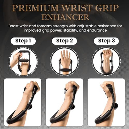 Forearm Strengthener Wrist Exerciser with Adjustable Tension