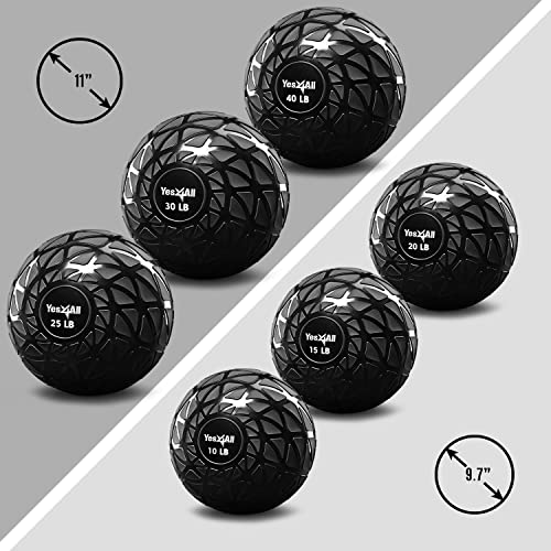 Yes4All Sand-Filled Slam Ball for Strength Training - color: Dynamic, size: 40lbs