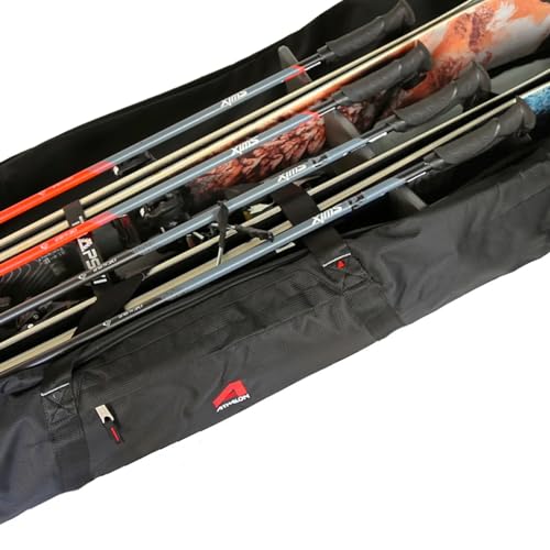 TRAPSKI Traveler Rack for Dual/Double Ski Travel Bags | Rack Insert is for Skis Only | Marine Grade HDPE Plastic | Premium Strap Included | 3 Year Warranty | Made in the USA - size: TRAVELER
