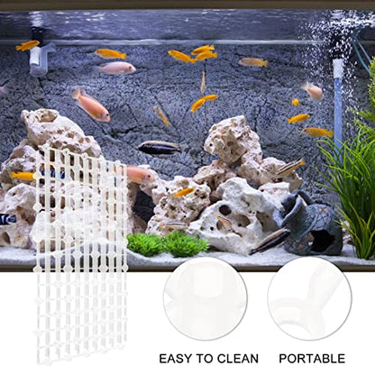 Newborn Photography Props 2pcs Aquarium Fish Tank Divider Trays Plastic Egg Crate Tray Grid Bottom Board Fish Separator 26x17.5x0.5CM Transparent Small Fish Tank - color: Transparent