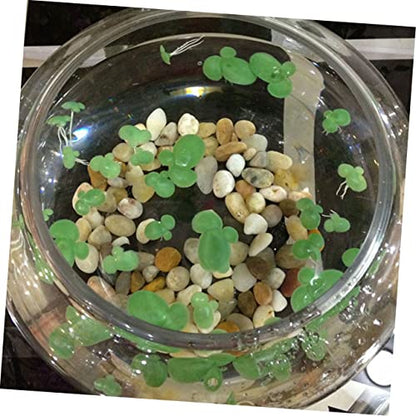 BESPORTBLE 54pcs Mini Fake Duckweed Aquarium Floating Plants Realistic Simulation Decor for Fish Tank Safe Lifelike Aquatic Grass Aquarium Landscape Bright Decoration