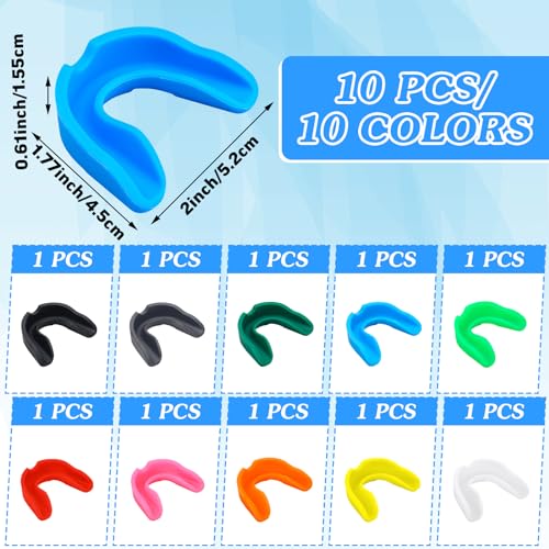 Frienda 10 Pcs Sports Mouth Guards, Teeth Armor for Boxing, Football