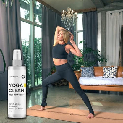 Mat + Cleaning Spray - Clean Naturally. Practice Confidently. Keep Your Premium Cork Mat Clean, Fresh & Performing at Its Best.