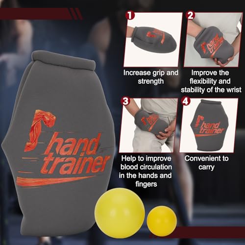 Finger Grip Strengthener, Grip Strength Trainer and Forearm Strengthener - Designed for Enhancing Grip, Finger Exercises, and Wrist Training - color: Grey