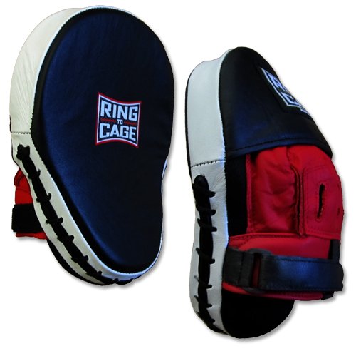 Leather Curved Punch Mitts for Boxing, Muay Thai, MMA, Kickboxing, Martial Arts