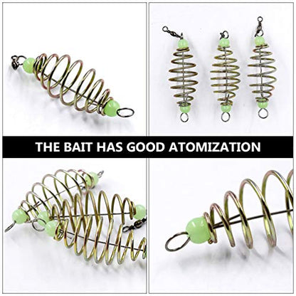 24Pcs Fishing Bait Trap Cage Feeder Basket Holder Coarse Lure Feeder Carp Lure Fish Accessories