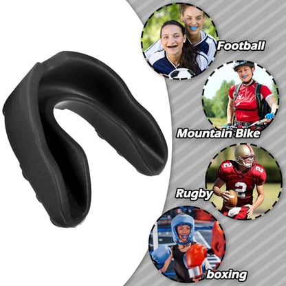 Frienda Adult Mouth Guards for Sports with Case - color: Blue, Black