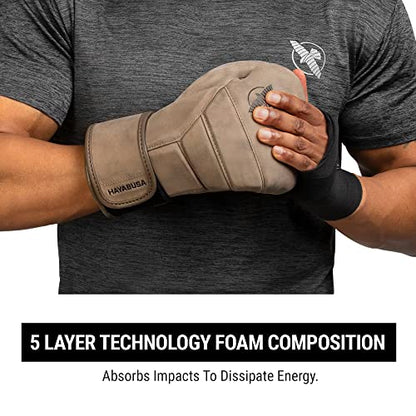 Hayabusa T3 LX Leather Boxing Gloves | Leather Boxing Gloves, Training Gloves Men and Women, Sparring Gloves, Heavy Bag Gloves, 16oz Boxing Gloves, Muay Thai Gloves - color: Brown, size: 16oz