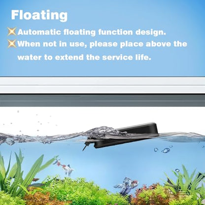 Aquarium Super Strong Magnetic Cleaner for Glass Fish Tank Magnet Brush with Algae Scrapers Floating - size: S