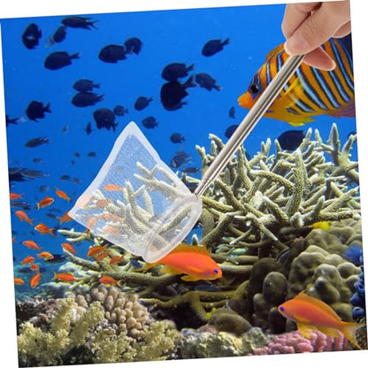 UPKOCH Mini Telescopic Aluminum Alloy Fishing Net Lightweight Compact Shrimp Scoop for Aquarium Use Delicate