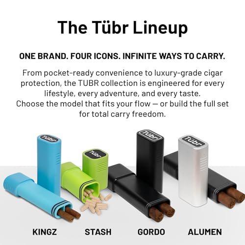 TUBR Kingz Premium Storage Container - Odor Proof, Airtight, Waterproof Carry Case for Small Items - Portable Crush-Resistant BPA-Free Container - Compact Storage for Travel, Daily Use (Raven)