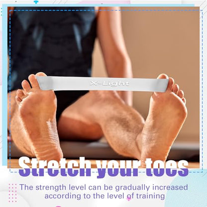 WinnerWhy 5 Pack Toe Exercise Bands Stretcher Separator Spacer,Grey - color: Grey