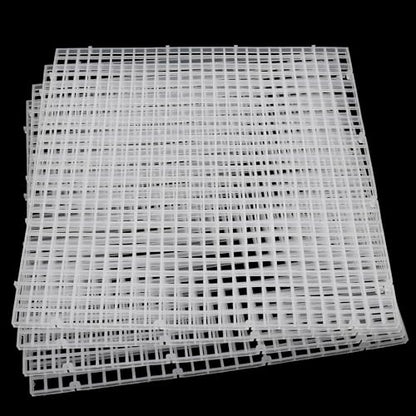 Hipanda Aquarium Hood Fish Tank top Cover, Terrarium lid Plastic Grid with 4-Piece Set Corner Protectors. Prevents Jumping (Fit 8MM/0.3inch Glass) - size: Fit 8MM/0.3inch Glass