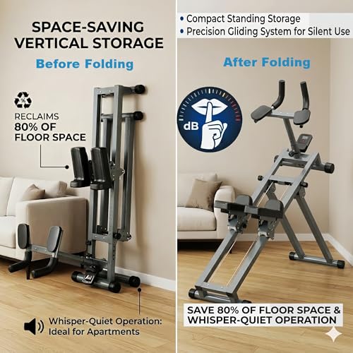 3 in 1 Spine Twist Stretcher& Stair Stepper & Waist Trainer Crawling Training Machine Noiseless Spine Twist Stretch Trainer with Adjustable Hand Grips LED Display Steel Frame Full Body - color: Sliver B, size: 54"