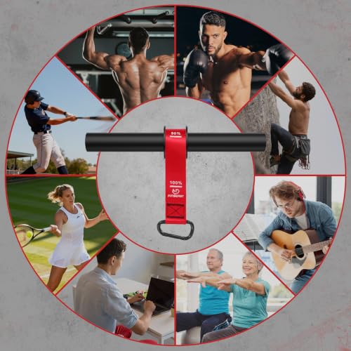 FitBeast Wrist Roller Forearm Exerciser and Forearm Strengthener - color: Red