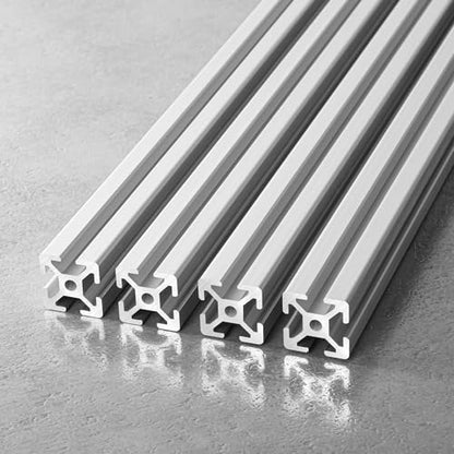 1010/10 Series 1 Inch x 1 Inch T Slot Aluminum Extrusion (25mmx25mm) European Standard Anodized for 3D Printer Parts and CNC DIY Silver 600mmX4 - color: Silver, size: 600mm(23.6'')