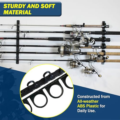 Rush Creek Creations Ceiling Fishing Rod Holder for 6 Rods, Fishing Gear - size: Two Pack