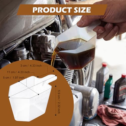 4 Pcs 4 oz Measuring Cups Plastic Measuring Scoop Small Liquid Measuring Cups with Clear Easy-Read Scale for Coffee, Protein Powder, Pet Food, Spices, Grains,Chemicals, Oil, Pool and Lawn (4)