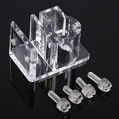 Fdit Acrylic Fish Tank Water Filter Mount Hose Tube Fixing Clip Aquarium Water Pipe Holder Tube Hanger