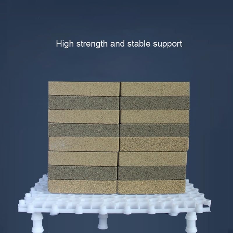 Aquarium Partition Plate Cover Filter Material Pad Turtle Fish Tank Terrace Grid DIY White(Stand bar 10pcs)