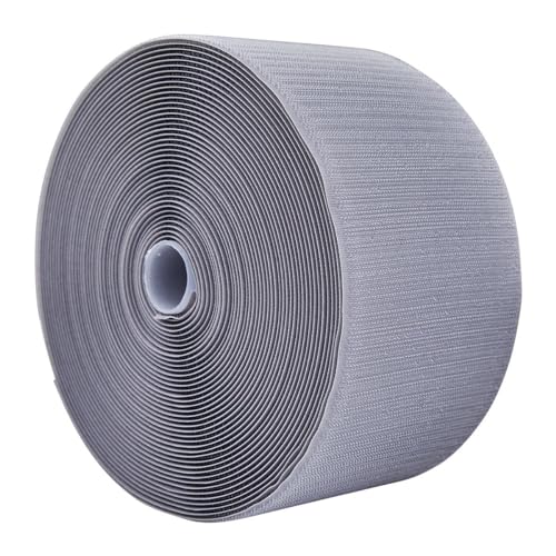 Century Hook Mat Fastener | 42' Long & 4" Wide | Hook Fastener for Carpet Bonded Foam Seams | Hook Mat Fasteners for Wrestling, Gymnastics, and Cheer Gym Floors (Grey) - color: Grey