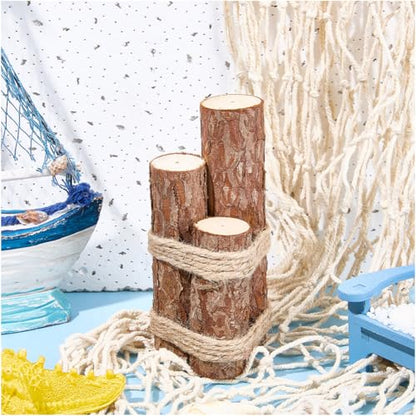 Driftwood Table Decor Beach Driftwood Decor Summer Ocean Themed Rustic Sign Piling Farmhouse Coastal Nautical Coastal Centerpieces for Fish Tanks Kitchen Dining Shelf Garden Home Decorations