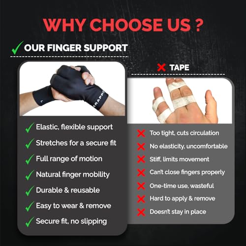 Finger Support Athletic Compression Gloves, Splint Alternative, Unisex M - size: Medium, style: Original Glove