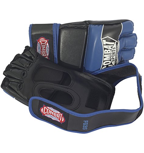 Combat Sports Pro Style Grappling MMA Gloves - color: Blue, size: Youth Medium