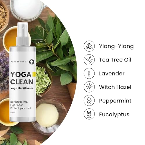 Mat + Cleaning Spray - Clean Naturally. Practice Confidently. Keep Your Premium Cork Mat Clean, Fresh & Performing at Its Best.